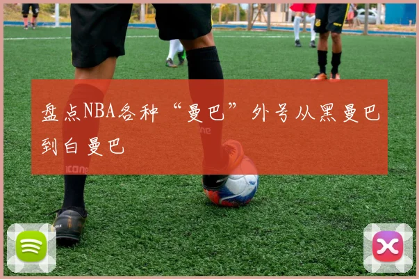盘点NBA各种“曼巴”外号从黑曼巴到白曼巴